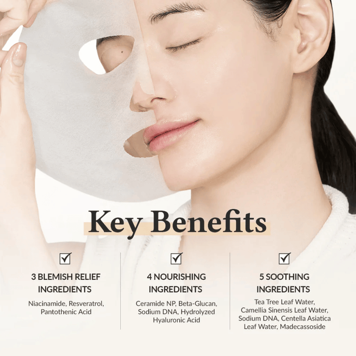 Dr. Althea 345 Relief Cream Mask with niacinamide, resveratrol, and ceramide for a soothing, moisturizing, and skin-strengthening effect