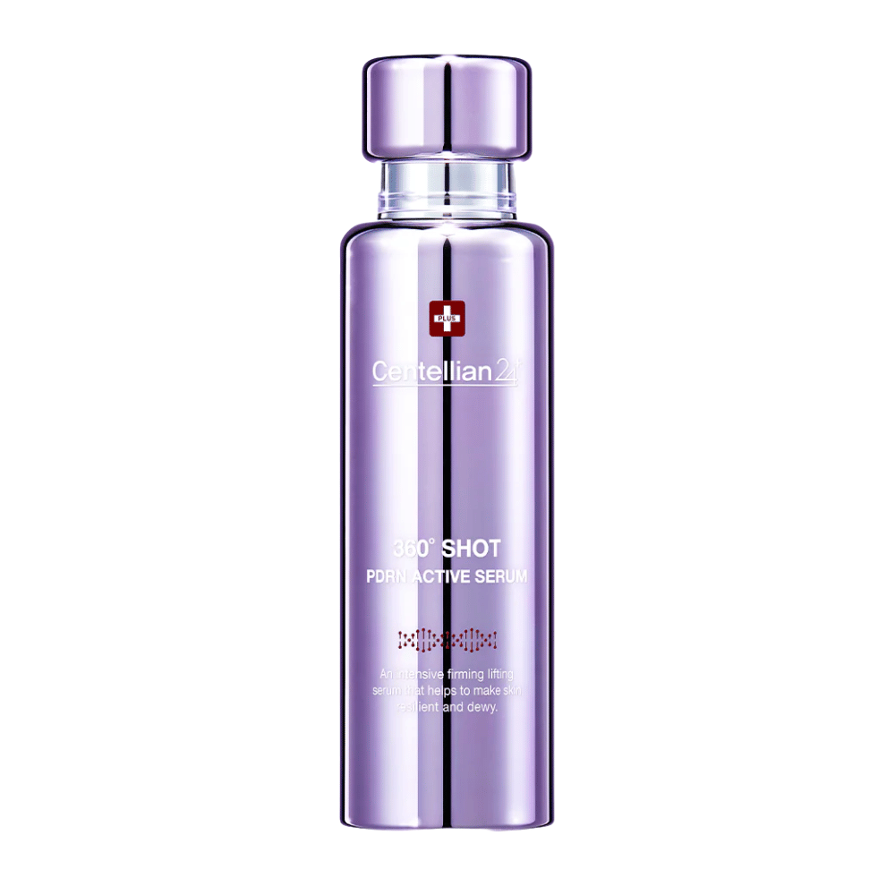 Centellian24 360º Shot PDRN Active Serum – Korean PDRN serum in a purple bottle for increased elasticity, deep hydration, and firmer, more resilient skin.
