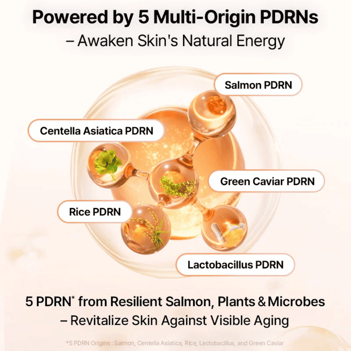 COSRX 5 PDRN B5 Vital Soothing Toner with multi-origin PDRN from salmon, centella, rice, lactobacillus, and green caviar