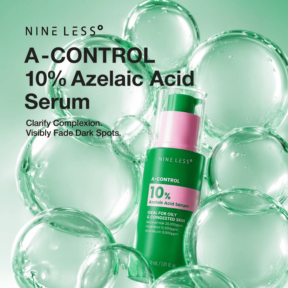 NINELESS A-Control 10% Azelaic Acid Serum 30 ml – Korean serum with azelaic acid for blemishes, pigmentation spots, and a more even skin tone.