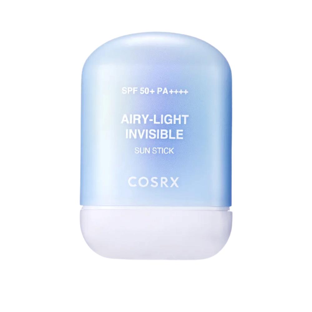 Product image of COSRX Airy-Light Invisible Sun Stick 19 g – transparent sun stick with high UV protection and silky feel.