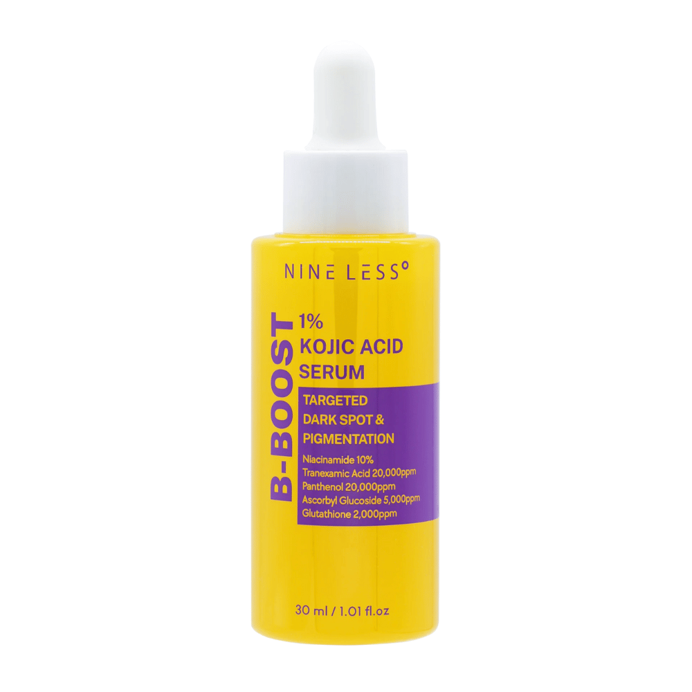 B-Boost 1% Kojic Acid Serum, 30 ml, for treating dark spots and pigmentation.