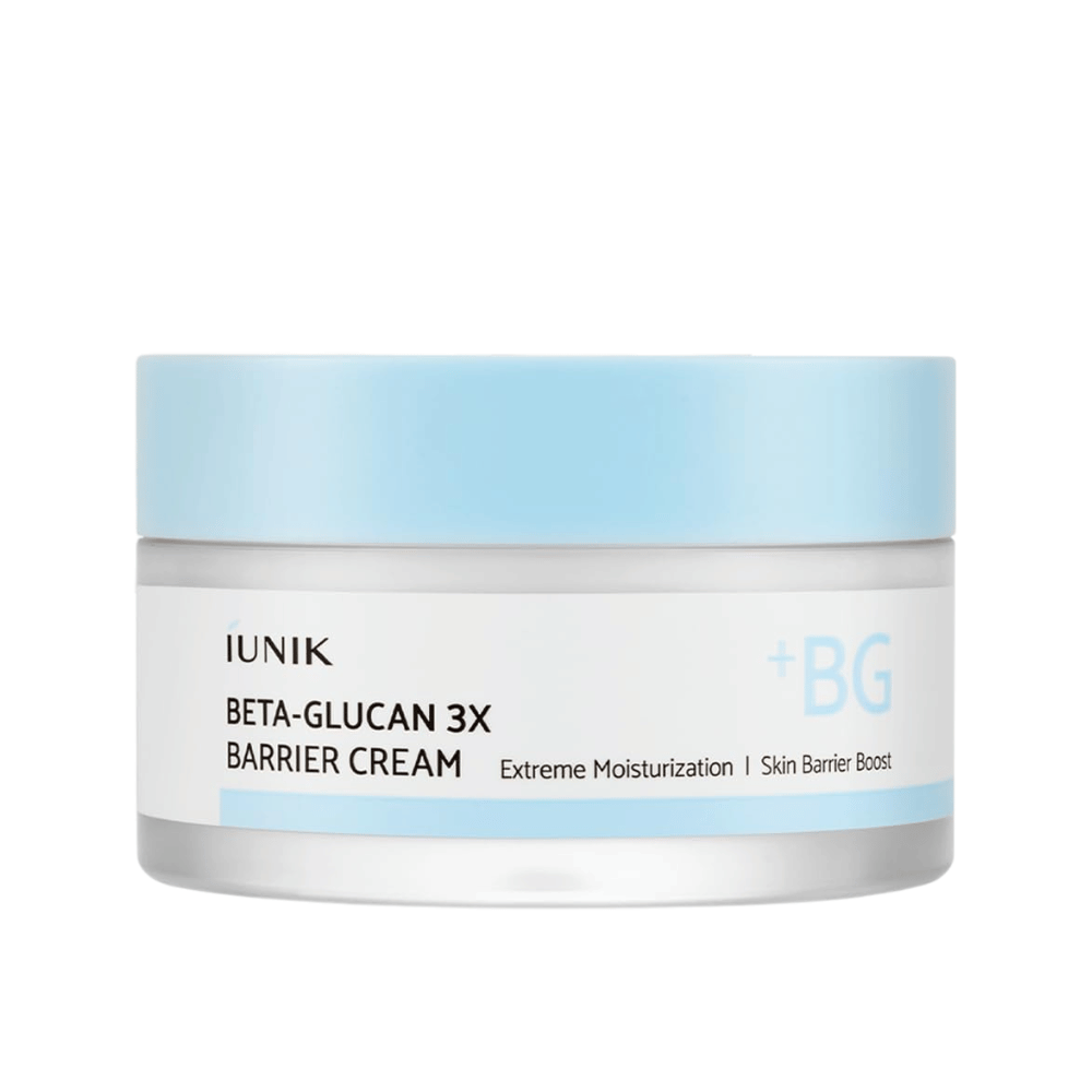 iUNIK Beta-Glucan 3X Barrier Cream återfuktande ansiktskräm med beta-glukan för torr, känslig och fuktfattig hud produktbild