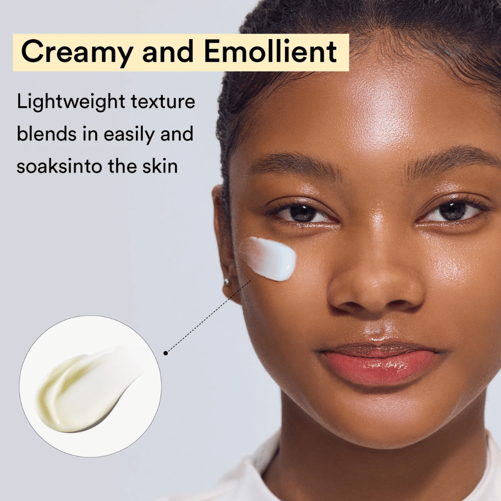 Close-up of the light, creamy texture of Abib Collagen Eye Crème that quickly melts into the skin and provides intense hydration.