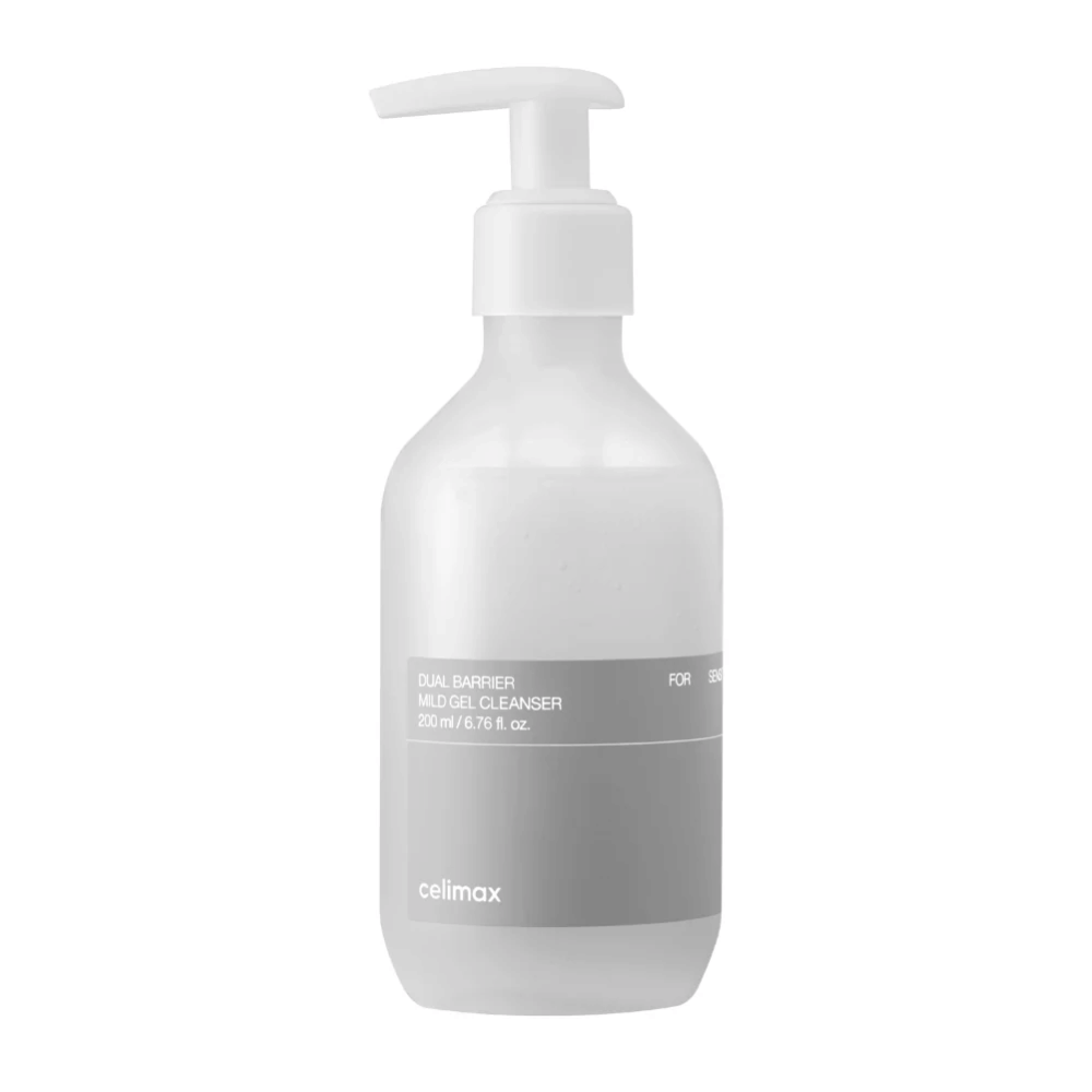 Celimax Dual Barrier Mild Gel Cleanser 200 ml – mild gel cleanser for the face that gently cleanses, moisturizes, and helps preserve the skin's protective barrier.