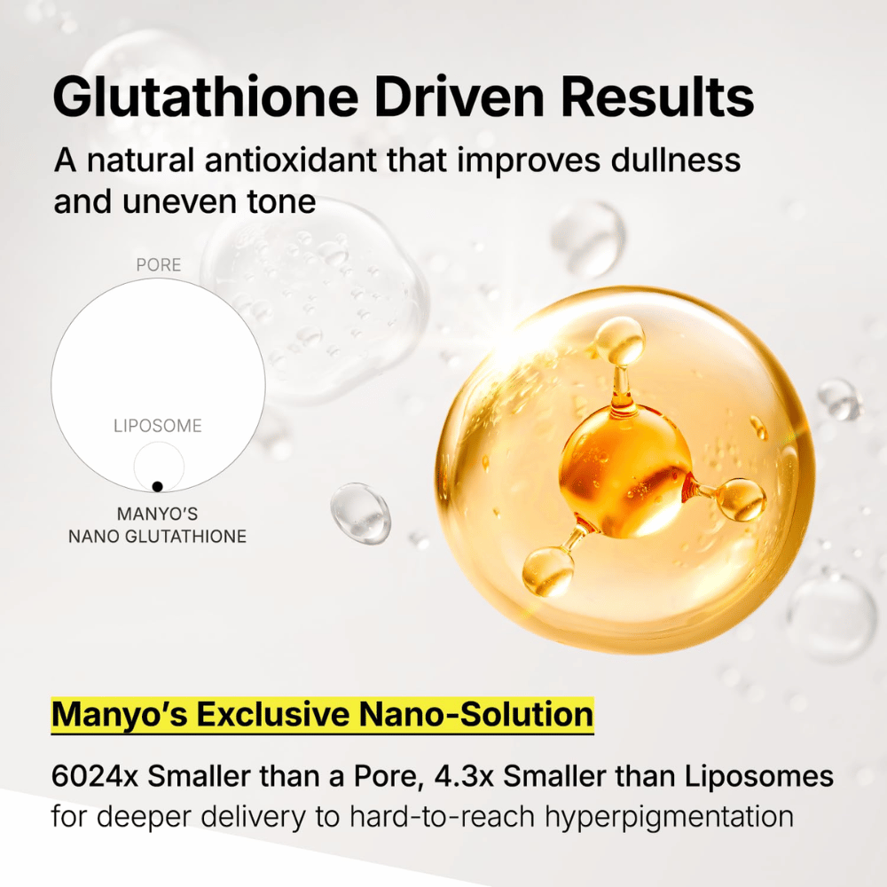 Ma:nyo Glutathione 7 Dark Spot Serum Patch with nano-glutathione for deep-acting treatment of dark spots and uneven skin tone