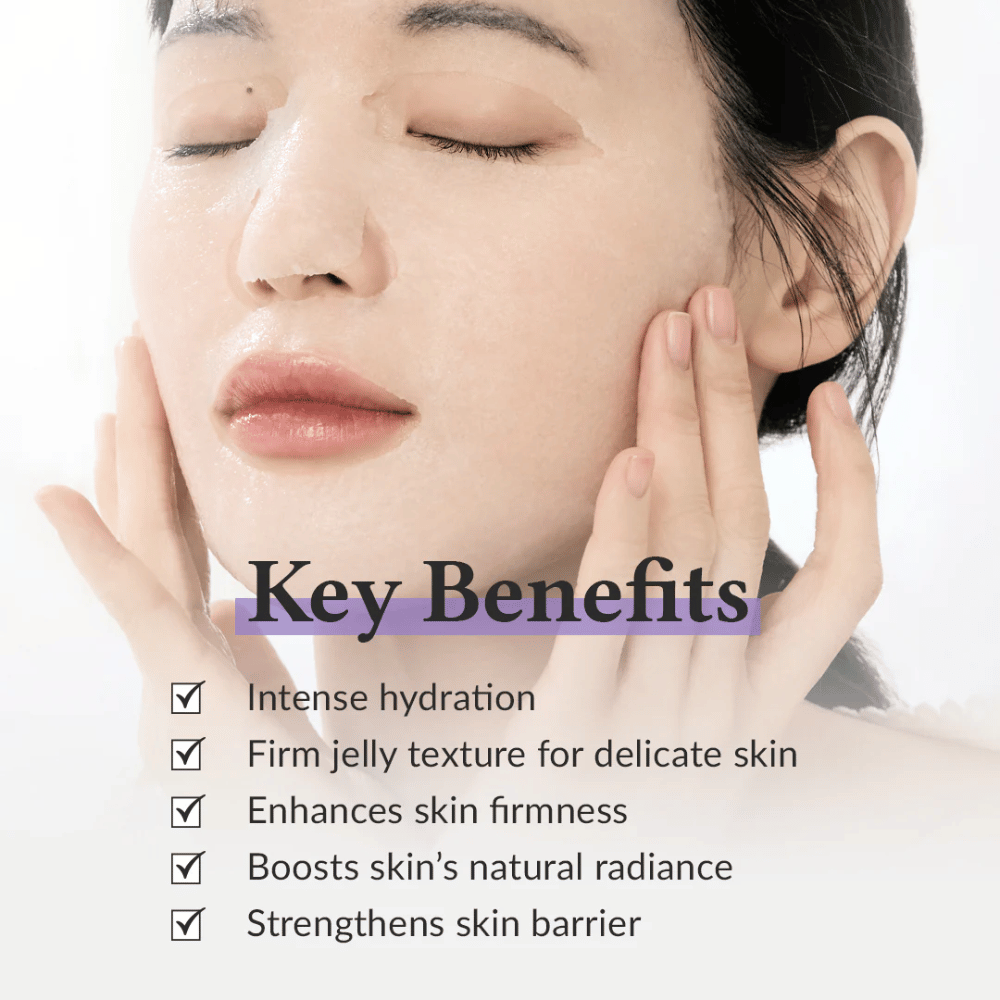 Key benefits
✔️ Intensive hydration
✔️ Firm jelly structure for sensitive skin
✔️ Improves skin firmness
✔️ Enhances the skin's natural glow
✔️ Strengthens the skin barrier