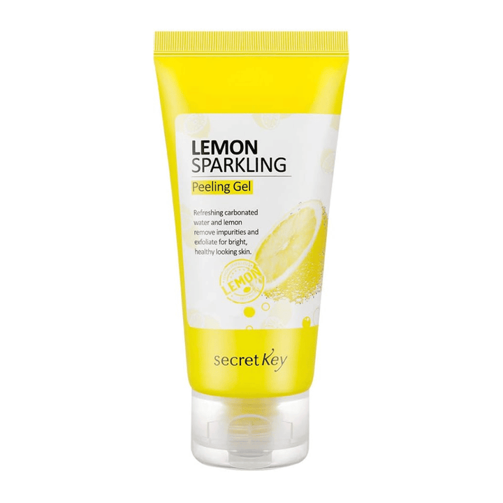 Secret Key Lemon Sparkling Peeling Gel – Korean peeling gel with carbonic acid and lemon extract that cleanses pores and evens out skin tone.