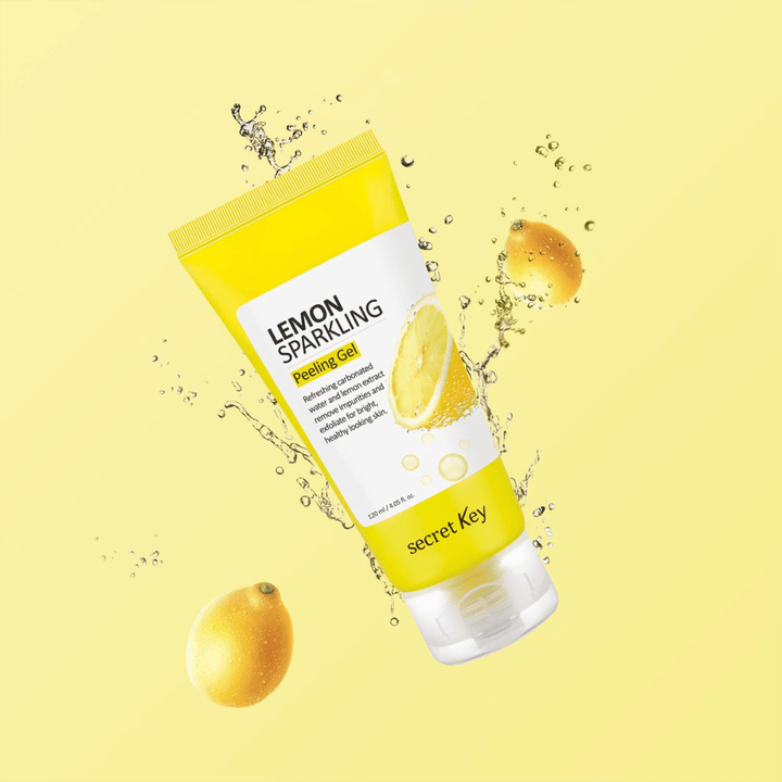 Secret Key Lemon Sparkling Peeling Gel – refreshing peeling gel with lemon extract that exfoliates, brightens, and gives the skin radiance.