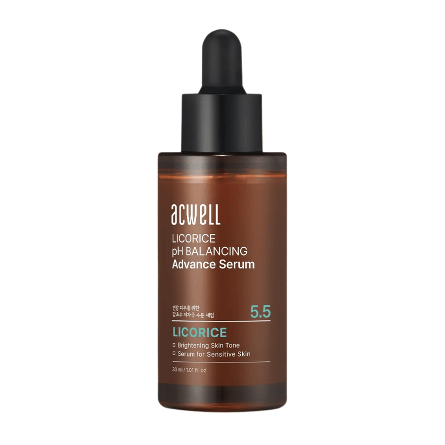 Clean cutout product image of Acwell Licorice pH Balancing Advance Serum on a light background.