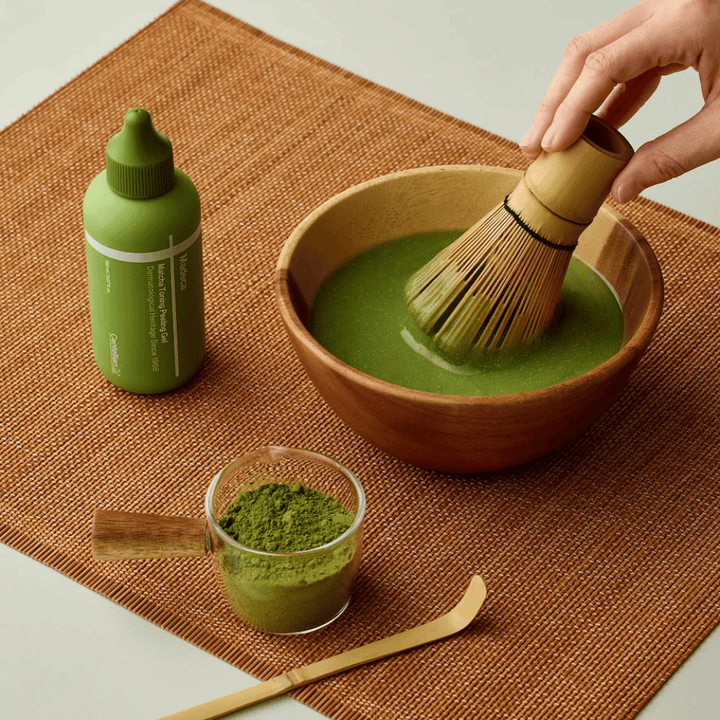 Centellian24 Madeca Matcha Toning Peeling Gel ingredient image – peeling gel inspired by matcha that helps cleanse the skin, remove dead skin cells, and improve skin radiance.