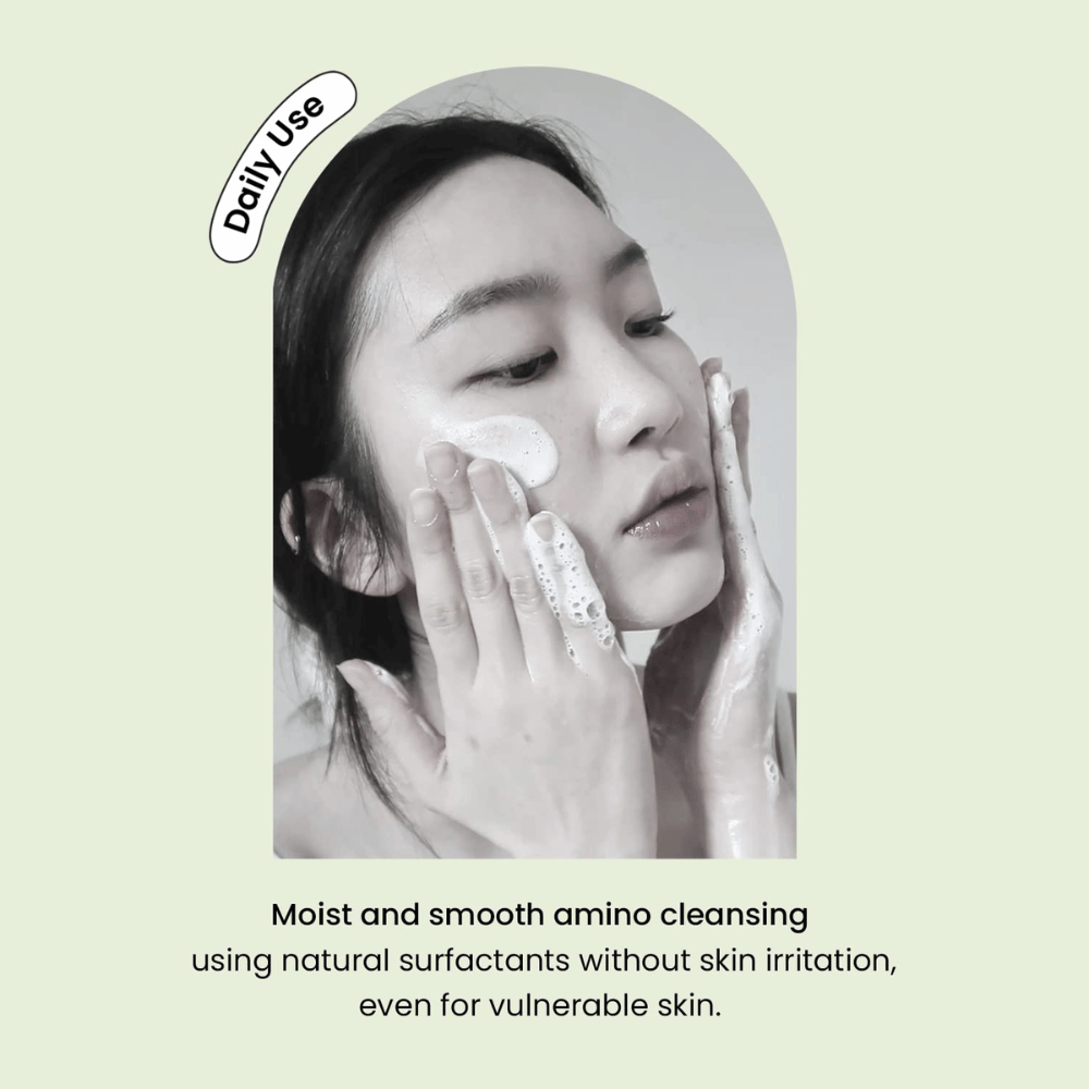 Heimish Matcha Biome Amino Acne Cleansing Foam – mild daily face wash with amino acids and matcha for sensitive and acne-prone skin