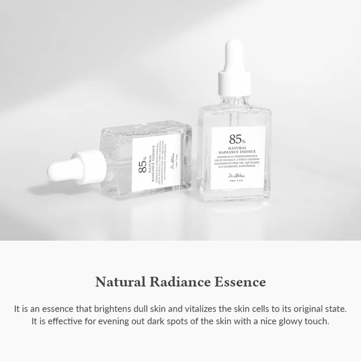 Dr. Althea Natural Radiance Essence that moisturizes, gives glow, and evens out the skin tone for healthy and radiant skin.
