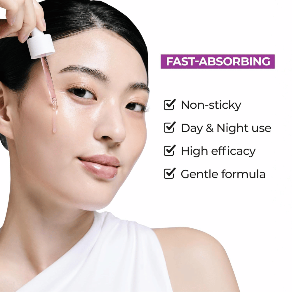 Jumiso Niacinamide 20 Serum – fast-absorbing, non-sticky serum for day and night with a mild but effective formula against uneven skin tone.
