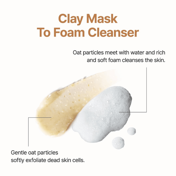 Purito SEOUL Oat In Gentle Exfoliating Face Cleanser – mild exfoliating face wash with oats that transforms from cream to soft foam