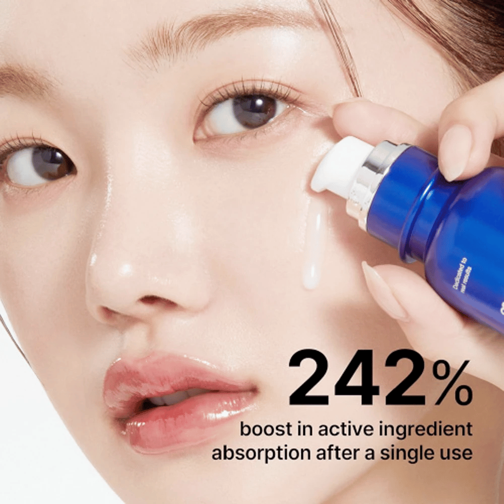 One Day Exosome Shot Pore Ampoule increases active ingredient absorption by 242% after a single use. This advanced ampoule improves pore reduction, deeply hydrates, and gives the skin a renewed glow. Perfect for an intensive and effective skincare routine.