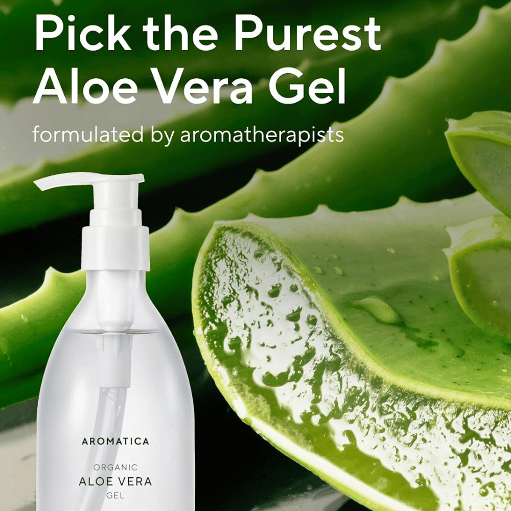 AROMATICA Organic Aloe Vera Gel – aloe vera gel with natural aloe vera leaf