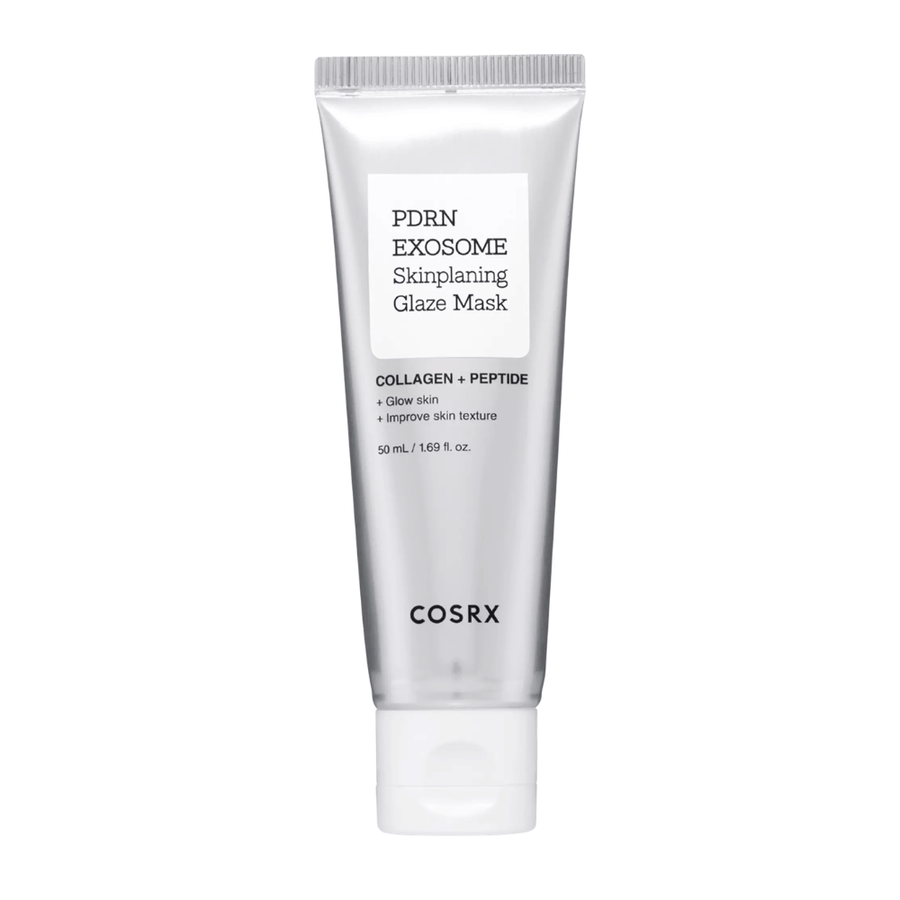 COSRX PDRN EXOSOME Skinplaning Glaze Mask – face mask with PDRN and peptides that moisturize, even out skin texture, and give glow.