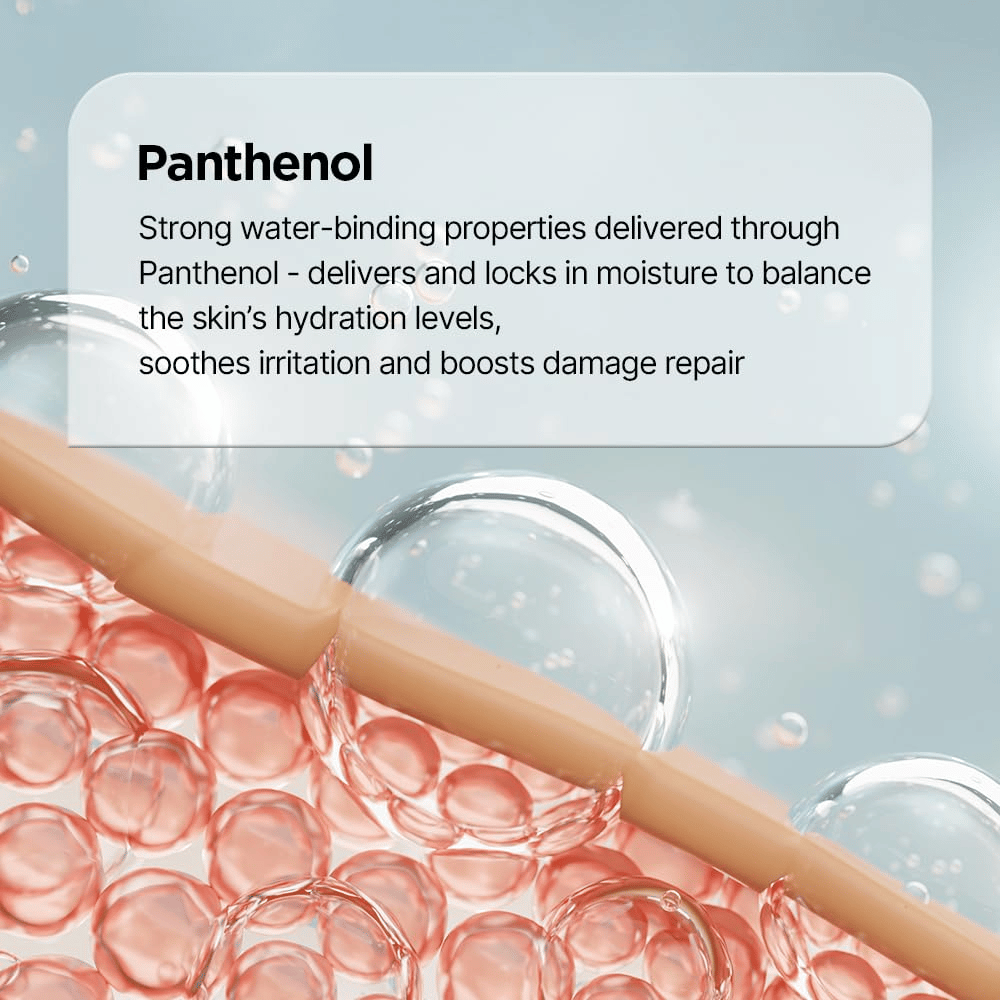 Panthenol strengthens the skin barrier and moisturizes the skin in Genabelle PDRN Enriched Recovery Balm