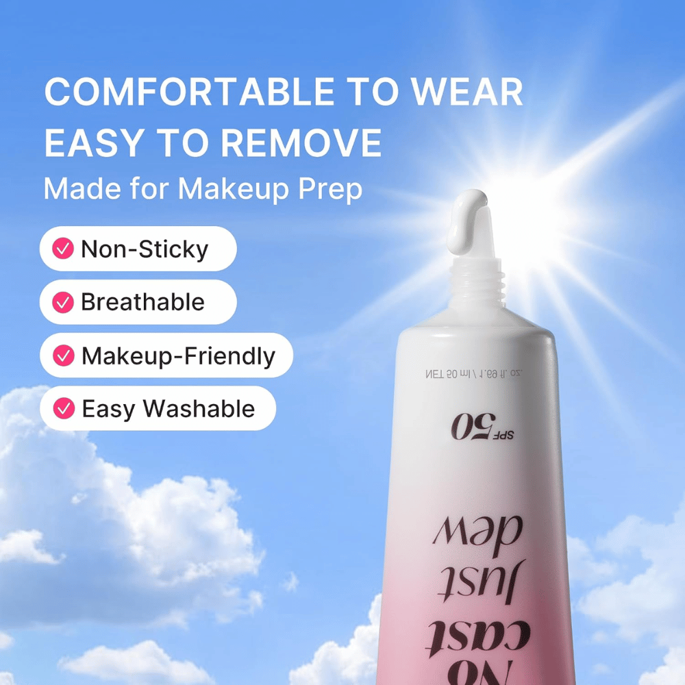 2. Medicube PDRN Hydrating UV Serum SPF 50+ – lightweight sunscreen serum with a non-sticky formula that works under makeup