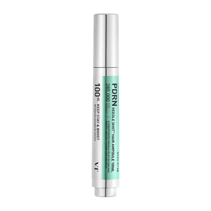 PDRN Reedle Shot Hair Ampoule 100dL in pen format on white background, a concentrated scalp serum that strengthens the scalp and supports healthier hair.