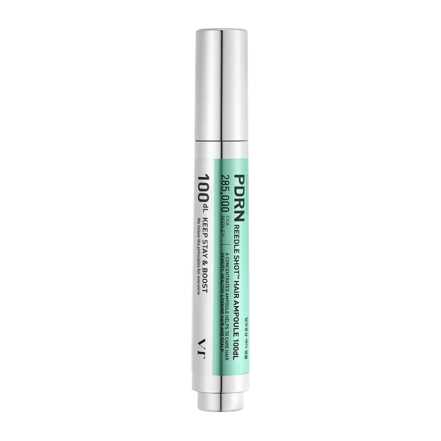 PDRN Reedle Shot Hair Ampoule 100dL in pen format on white background, a concentrated scalp serum that strengthens the scalp and supports healthier hair.