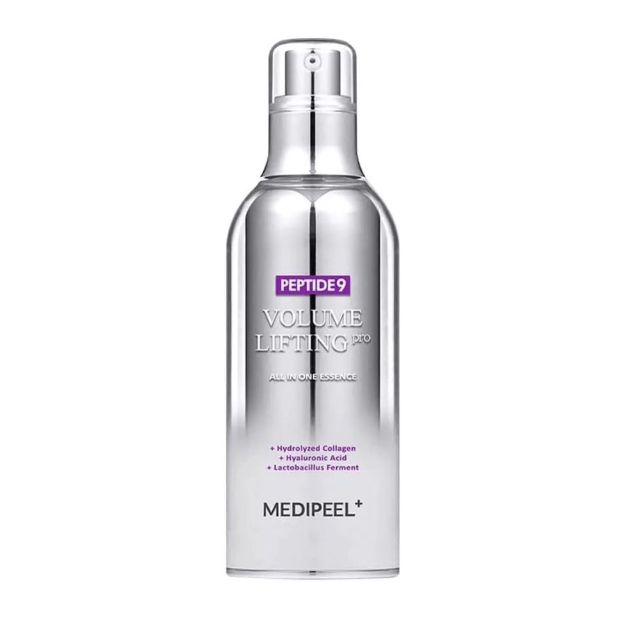 Medi-Peel Peptide 9 Volume Lifting All In One Essence Pro essence – Korean anti-age essence with peptides, collagen, and hyaluronic acid that helps to moisturize and firm the skin.