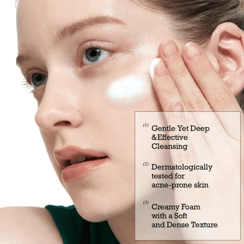 ROUND LAB Pine Calming Cica Cleanser – gentle deep cleansing with creamy and soft lather