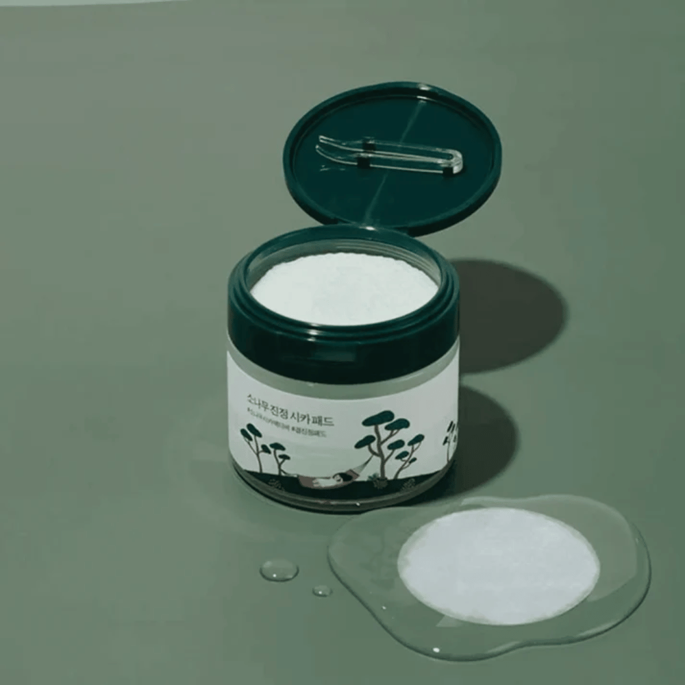 ROUND LAB Pine Calming Cica Pad – Korean toner pads for soothing skincare