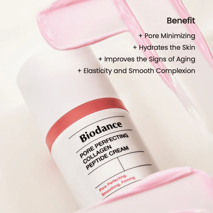 Biodance Pore Perfecting Collagen Peptide Cream consistency – pore minimizing and firming facial cream with collagen