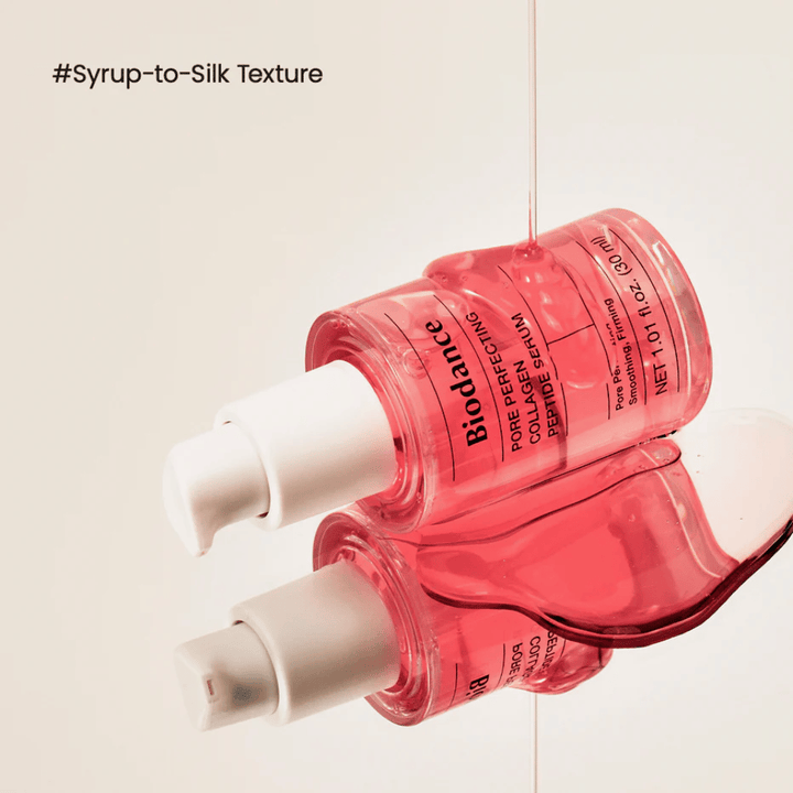Biodance Pore Perfecting Collagen Peptide Serum with silky texture – hydrating and firming serum.