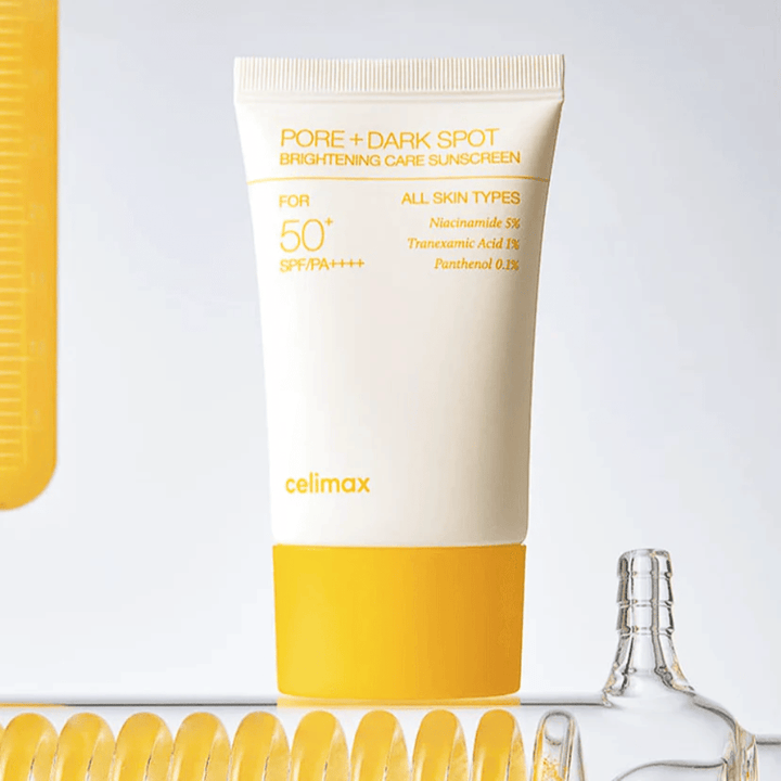 Celimax Pore+Dark Spot Brightening Care Sunscreen SPF50+ PA++++ 50 ml – sunscreen for all skin types that reduces dark spots and evens out skin tone