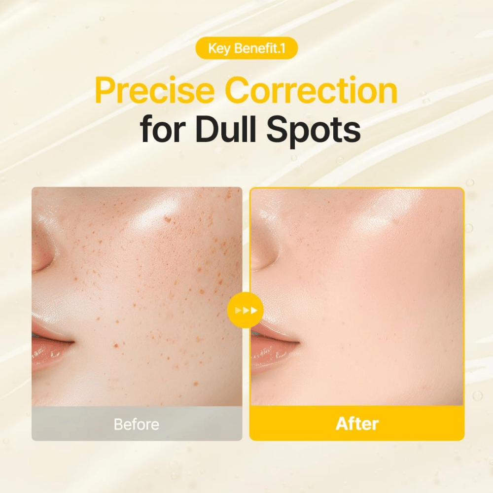 Purito SEOUL Pure Vitamin C Serum helps improve the appearance of dark spots and uneven skin tone for a more even look.