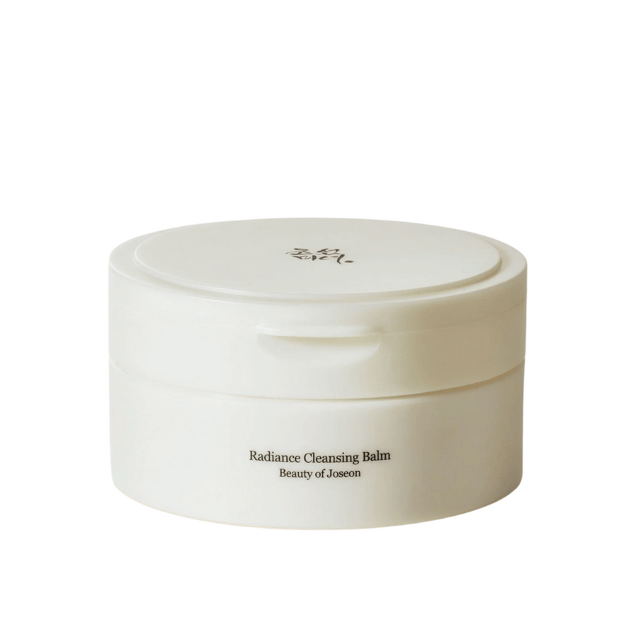 Produktbild på Beauty of Joseon Radiance Cleansing Balm i vit förpackning – oljebaserad rengöring för ren och klar hud.