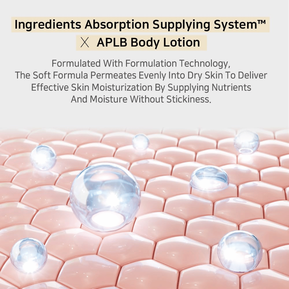 An illustrative image of the skin's surface with small bubbles penetrating down. It shows how the ingredients are absorbed and deeply hydrate the skin.