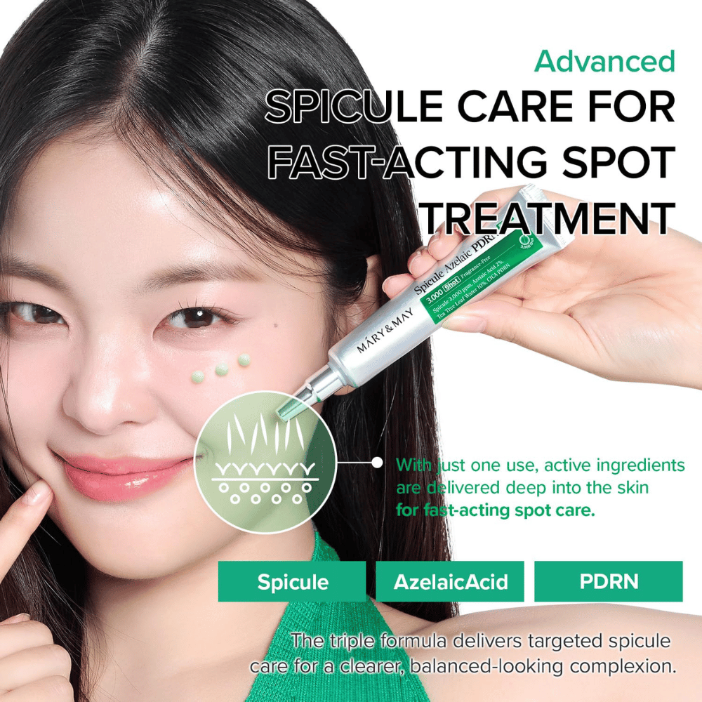 Mary&May Spicule Azelaic PDRN Spot Cream – spot treatment with spicules, azelaic acid and PDRN