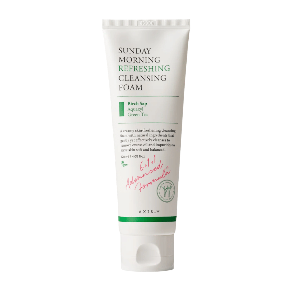 AXIS-Y Sunday Morning Refreshing Cleansing Foam 120 ml product image on a white background