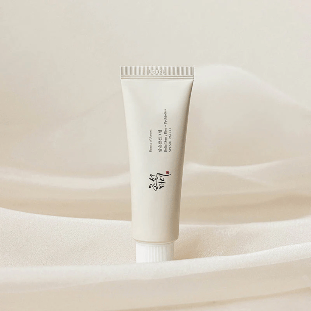 Beauty of Joseon Relief Sun SPF50+ PA++++ 50ml – popular Korean sunscreen with a light texture, rice extract, and probiotics for all skin types.