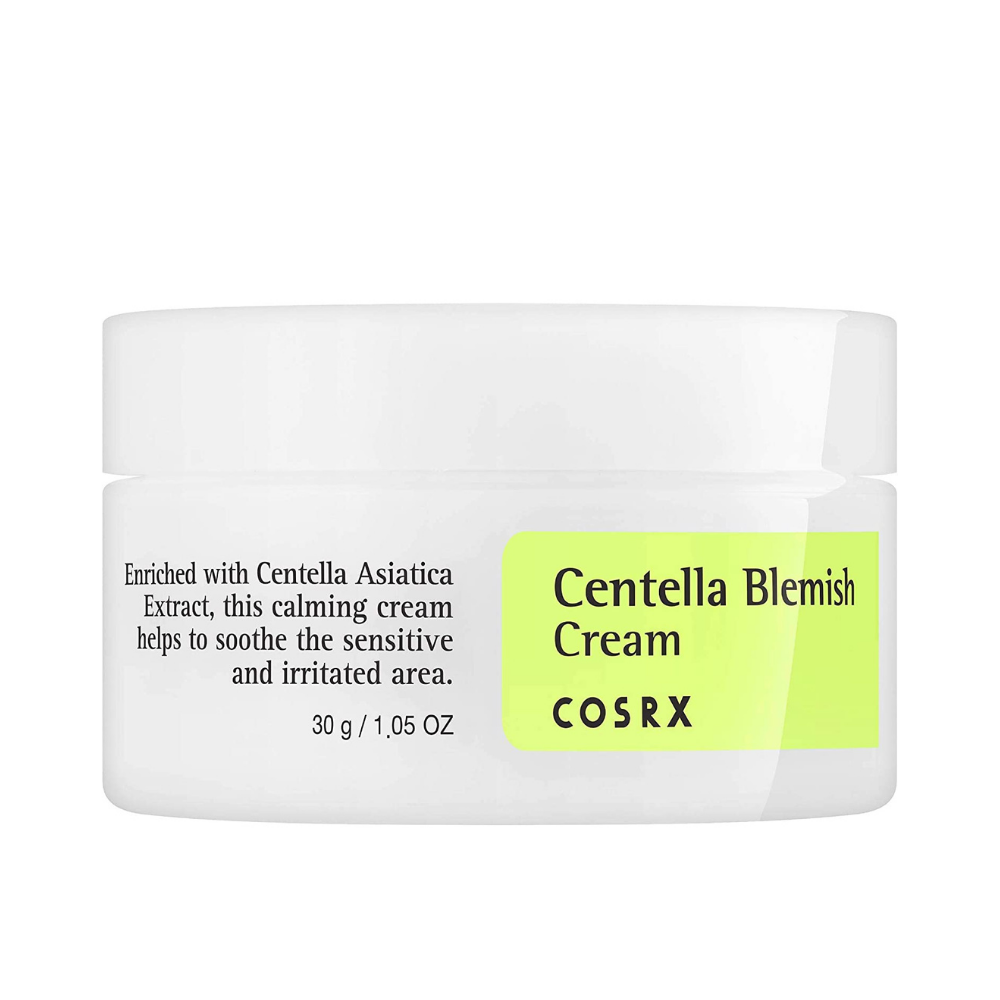 COSRX Centella Blemish Cream 30ml, perfect for acne-prone skin.