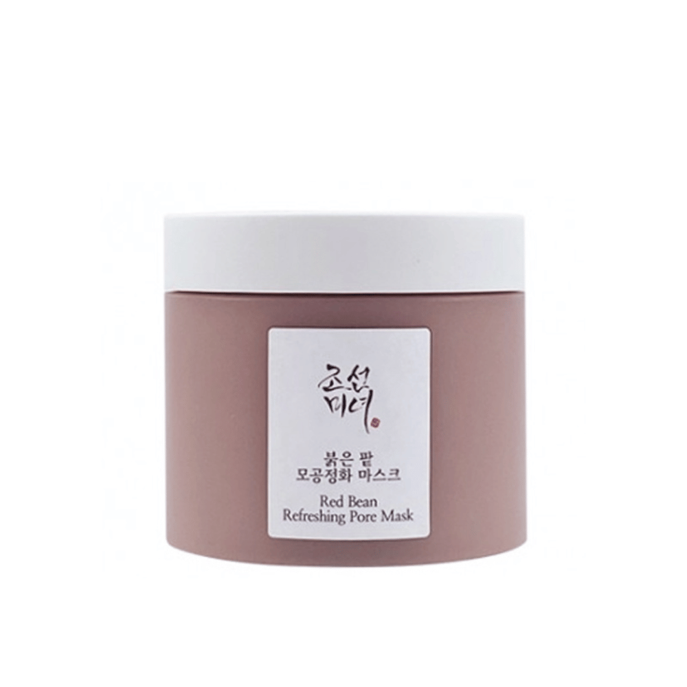 A jar with Beauty of Joseon Red Bean Refreshing Pore Mask 140ml on a white background.